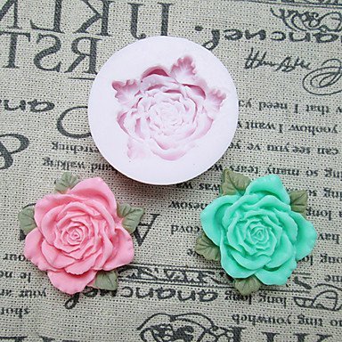 Sher Flower With Leaves Silicone Mold Fondant Molds Sugar Craft Tools Resin flowers Mould Molds For Cakes