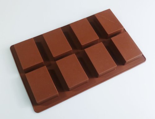 Sarah Janes Silicone 8 Cell Rectangular Brownies / Soap Bar Mould