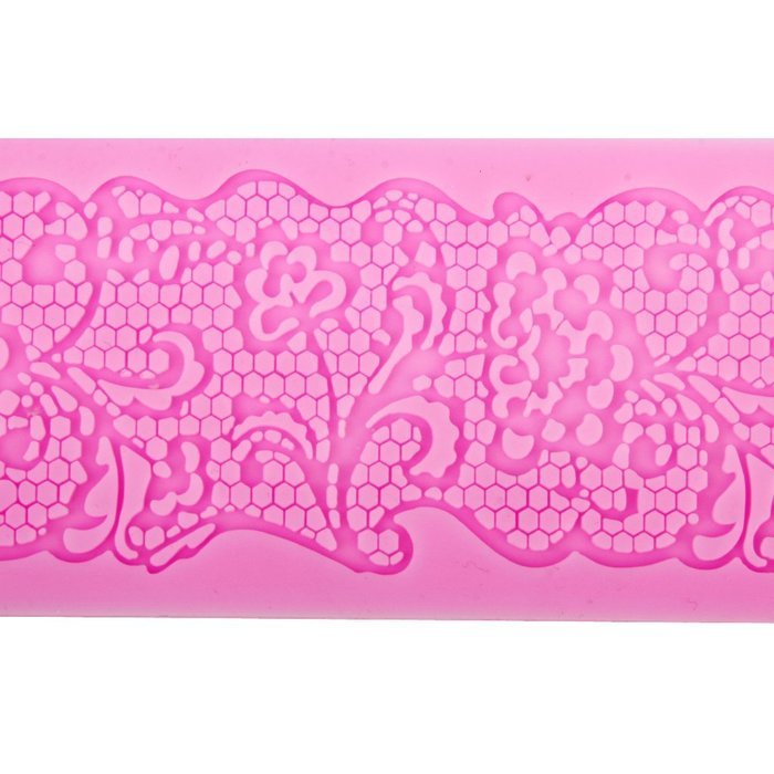 DIY Fondant Cake Lace Sugar Craft Mat Cake Texture Decorating Mold N4