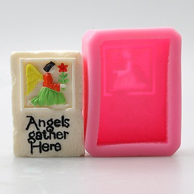 Y&XL&H Angel And Flower Chocolate Silicone Molds,Cake Molds,Soap Molds,Decoration Tools Bakeware N3