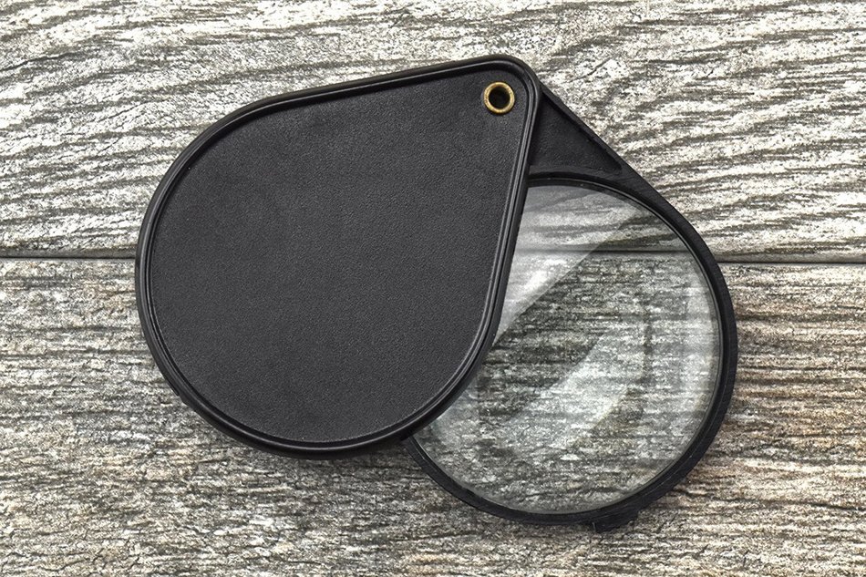 SE MH7017B Folding Pocket Magnifier, 2 1/2", Black N2