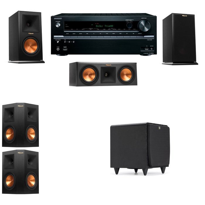 Klipsch RP-150M-E Monitor Speaker 5.1 SDS12 Onkyo TX-NR646