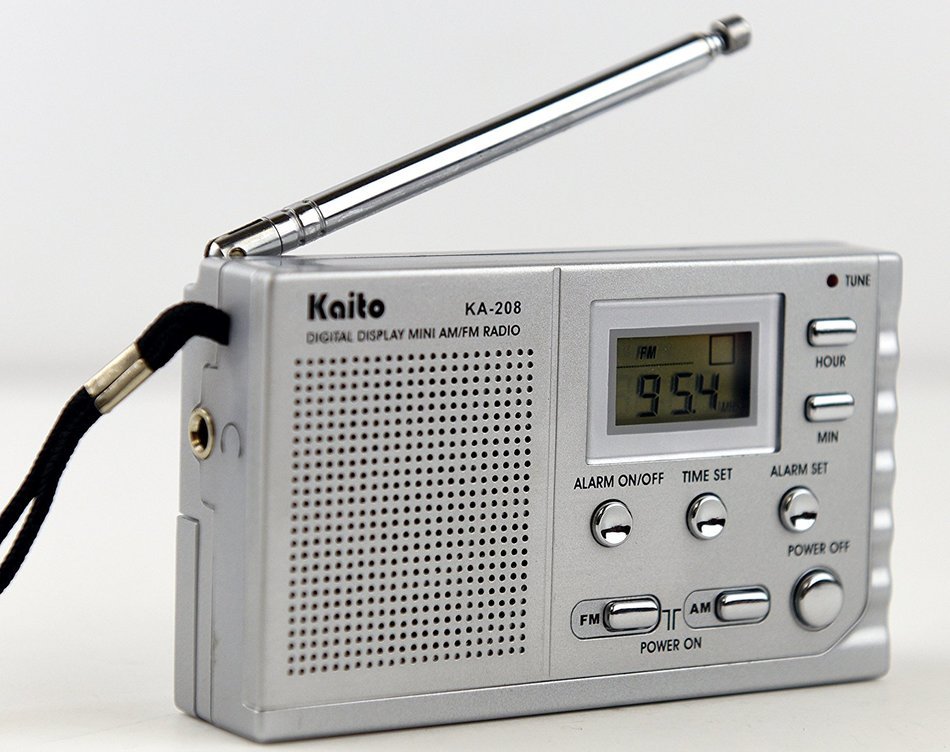 Kaito KA208 Mini size AM/ FM radio with LCD digital display, KA208 N3
