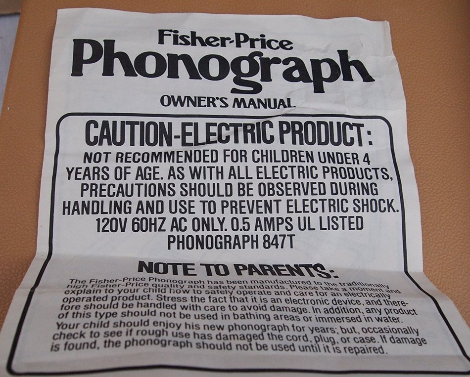 Fisher-price Phonograph N4