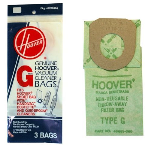 Type G Hoover Vacuum Cleaner Replacement Bag (3 Bags) N2