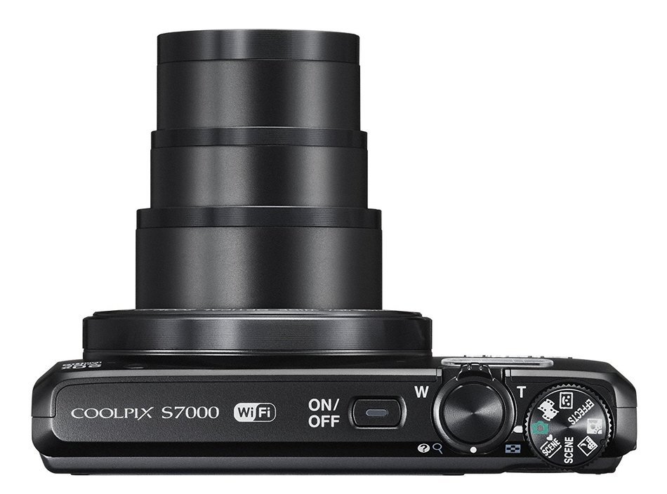Nikon COOLPIX S7000 Digital Camera (Black) - International Version (No Warranty) N7