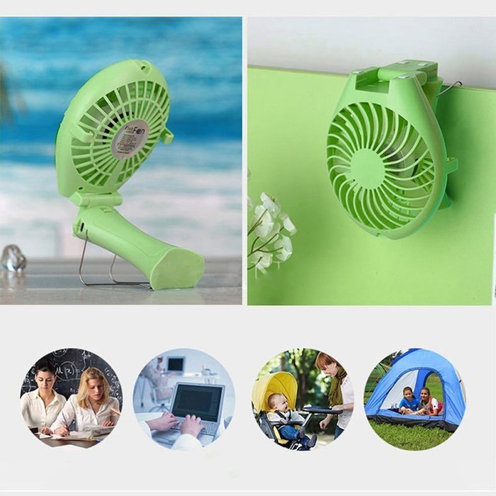Niceshop Handfan Rechargeable Fans Portable Battery Fan USB Mini Foldable Personal Cooling with Umbrella Hanging... N25