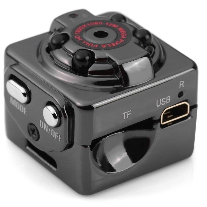 ExGzimo Mini DV Camera 1080P Full HD Car Sports IR Night Vision DVR Video Recorder SQ8