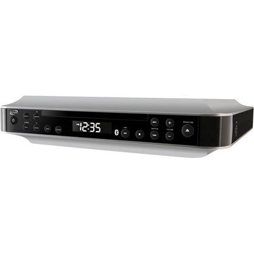 iLive Bluetooth Under the Cabinet Kitchen Clock Radio with CD Player, Bluetooth Wireless Speaker System, Features... N2