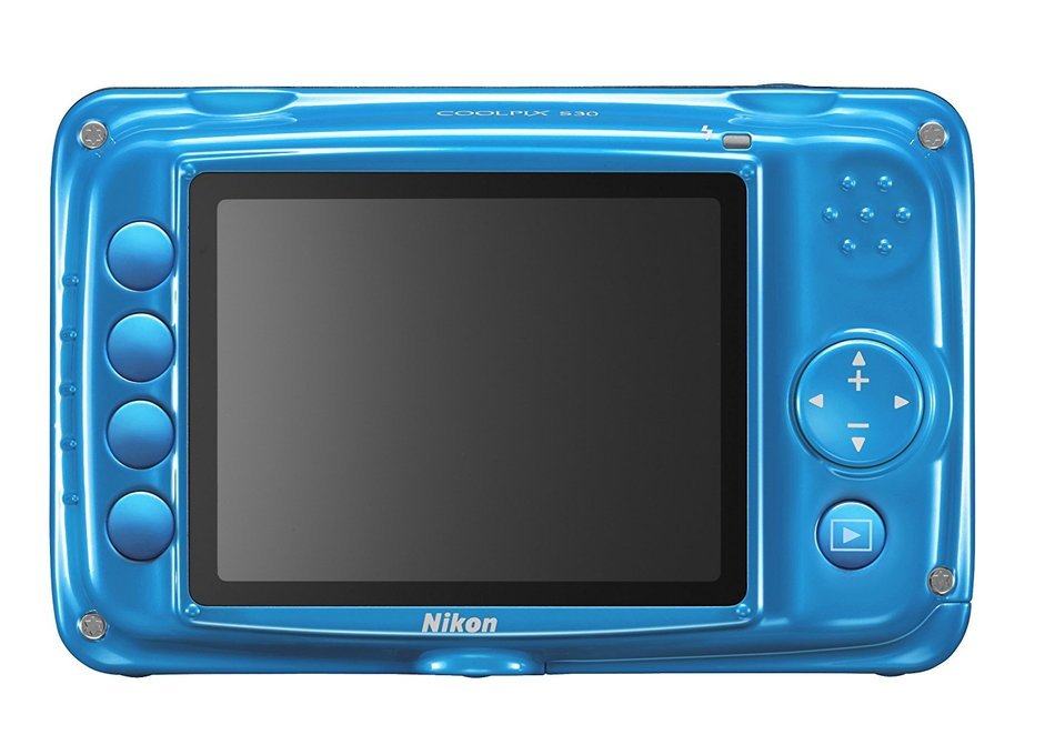 Nikon COOLPIX S30 10.1 MP Digital Camera with 3x Zoom Nikkor Glass Lens and 2.7-inch LCD (Blue) N10