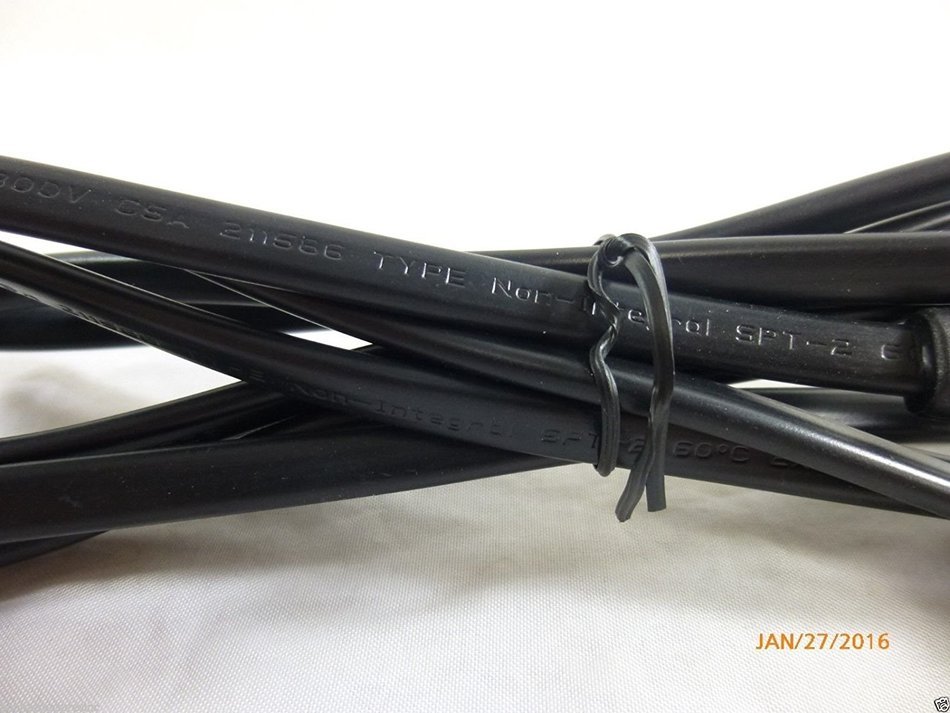 6 Ft foot USA 2 pin Male to 90 Degree Right Angled IEC 320 C7 AC Power Supply Cord cable For Samsung TV's N5