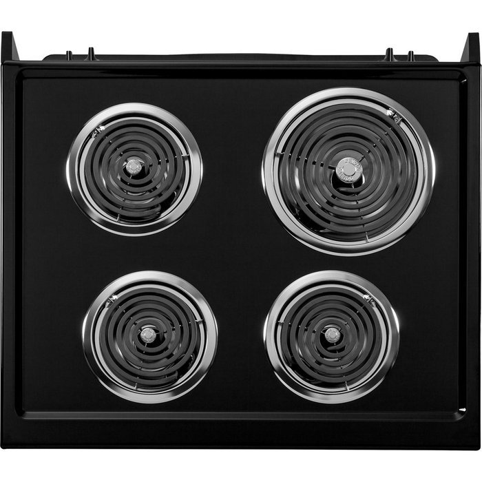 GE JM250DFBB 27" Black Drop-In Electric Coil Range N2