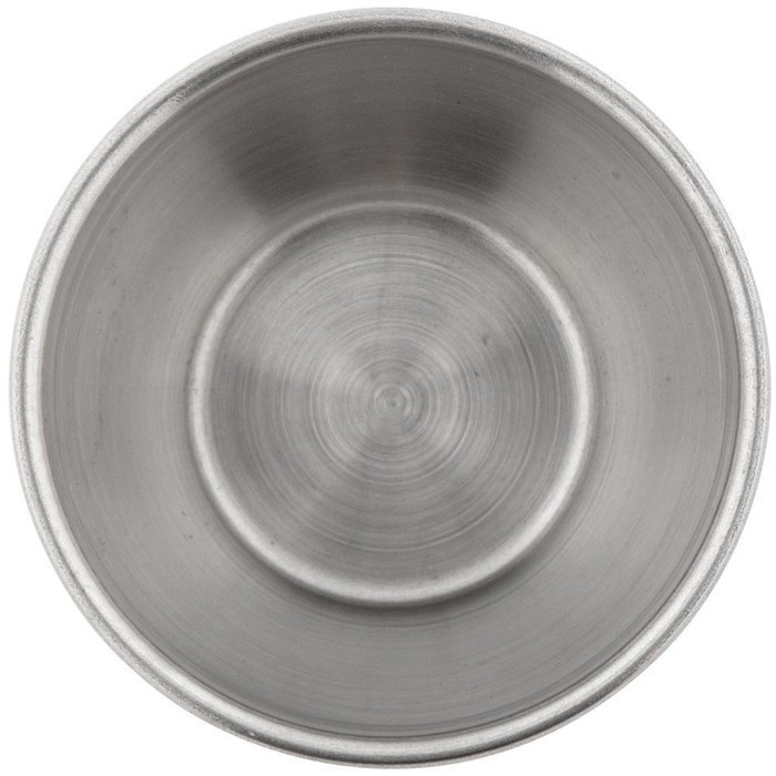 Set of 48 Stainless Steel Portion Cups 2.5 oz, Individual Condiment Sauce Cups - 2 1/2 ounces N2