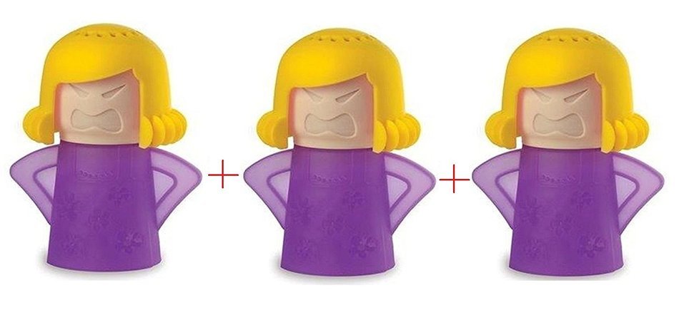 WaLaiKa@ Angry mum image microwave cleaner Microwave oven Steam cleaner container MaMa's best helper(Purple) N10