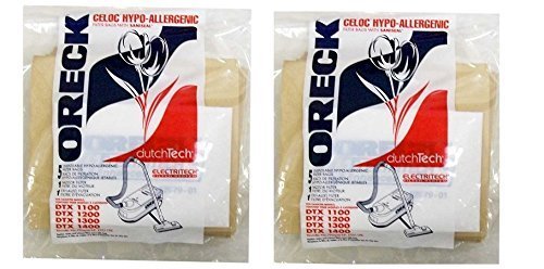 Oreck Commercial ET511PK Electriteck Bags (2 Packs of 5 = 10 total Bags)