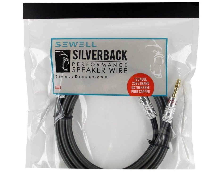 Silverback Speaker Wire by Sewell, 12 AWG, OFC, 259 Strand Count, 100ft, Pull Box N10
