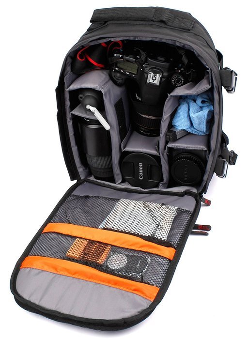 Premium Durable Backpack For GoPro Hero2 And HD Hero Cameras With Space For Accessories By DURAGADGET