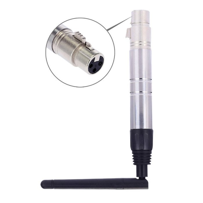 Docooler 23DBM High Power 1000M Ultra Long Distance 2.4G ISM DMX512 Wireless Female XLR Receiver Lighting Controller...
