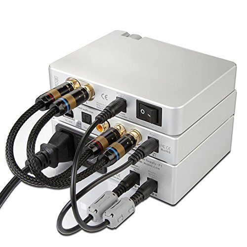 SMSL M8 USB DAC + VMV VA2 Headphone Amplifier + P1 Linear Power + W6 Cable Kit