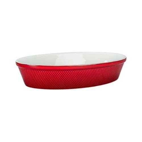 Diamond Oval Baker Color: Red