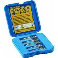 Eazypower 82681 Spin It Out Damaged Screw Removers, No.0, No.1, No.2, No.3, No.4 by Eazypower