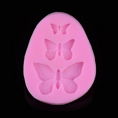 Y&XL&H Silicone Mold Chocolate Fondant Cake Fondant Three Small Butterfly N5