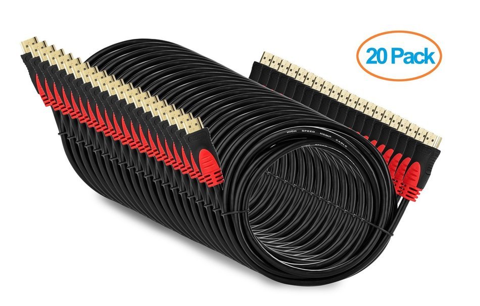 Aurum High Speed HDMI Cable (10 Ft) 2 Pack with Ethernet - Supports 3D & Audio Return Channel [Latest Version]... N7