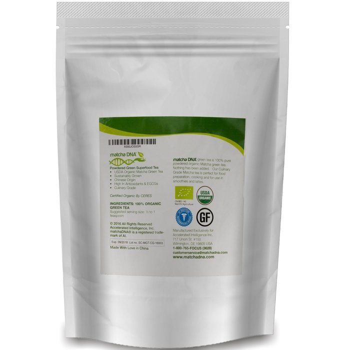MatchaDNA Organic Culinary Matcha Green Tea Powder 16 oz N13