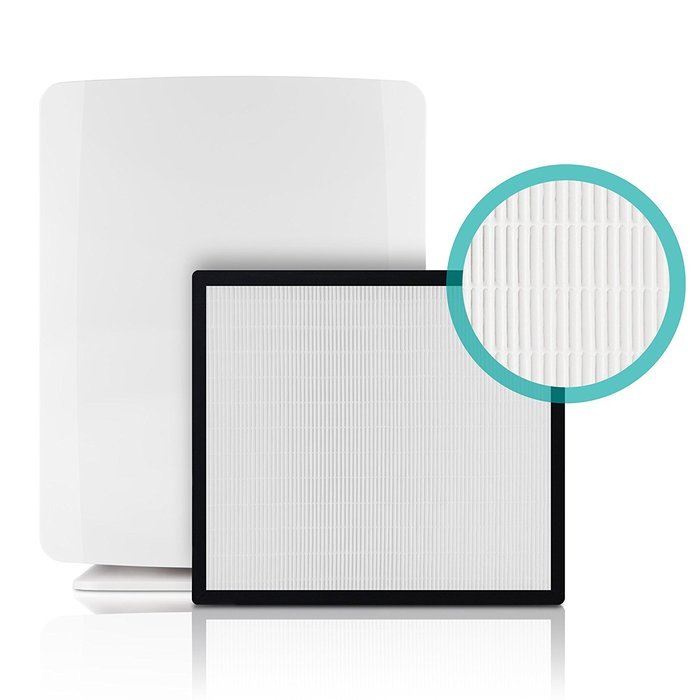 Alen BreatheSmart FIT50 Customizable Air Purifier with HEPA-Pure Filter for Allergies and Dust (White, 1-Pack) N53
