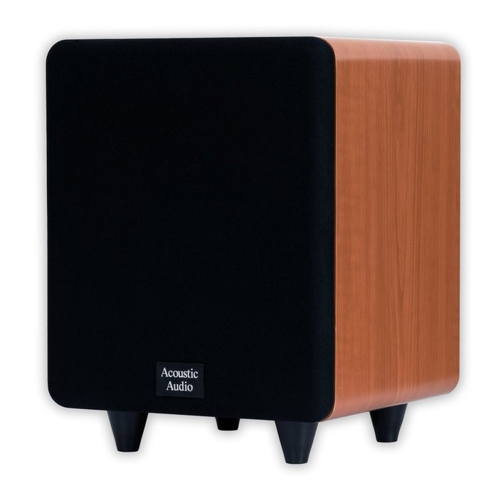 Acoustic Audio CSPS65-C Home Theater 6.5" Powered Subwoofer Cherry Front Firing Sub