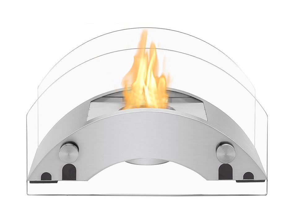 Ignis Portable Tabletop Ventless Bio Ethanol Fireplace - Harbor (White) N20