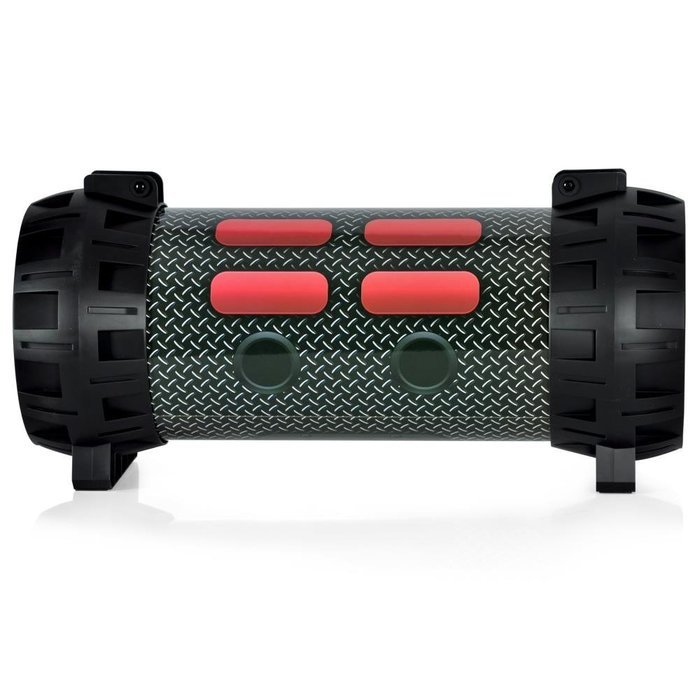 Pyle PMBSPG40 Portable Bluetooth Boom Box Speaker System, Rechargeable Battery, DJ Flashing LED Lights N6
