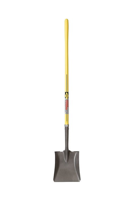 Nupla CBS2L-E #2 Ergo Power Square Point Shovel, Closed Back Blade, Ergo Grip, 16 Gauge, 48" Long Handle
