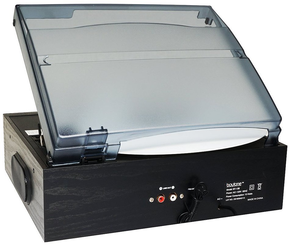 Boytone BT-17DJS 3-speed Stereo Turntable, with 2 extra ceramic needles, Belt Drive, 2 built in Speakers, Digital... N13