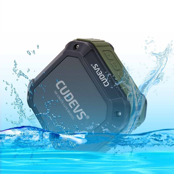 Cudevs M3 Bluetooth Speakers, Wireless, Portable and Waterproof for Outdoors and Shower (Orange) N5