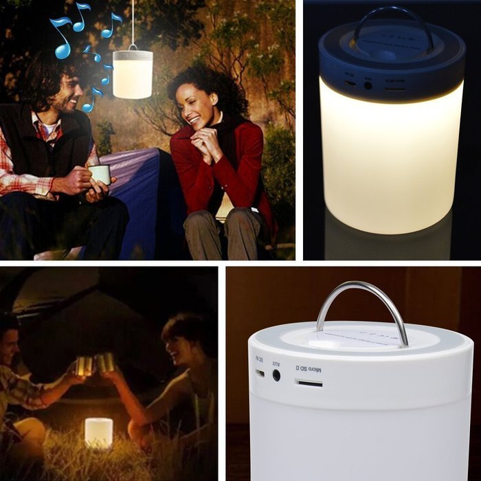 Anpress Portable Multifunctional Bluetooth Speaker with Smart Touch Mood Lamp, 4 Light Modes, Hands-Free Speakerphone... N2