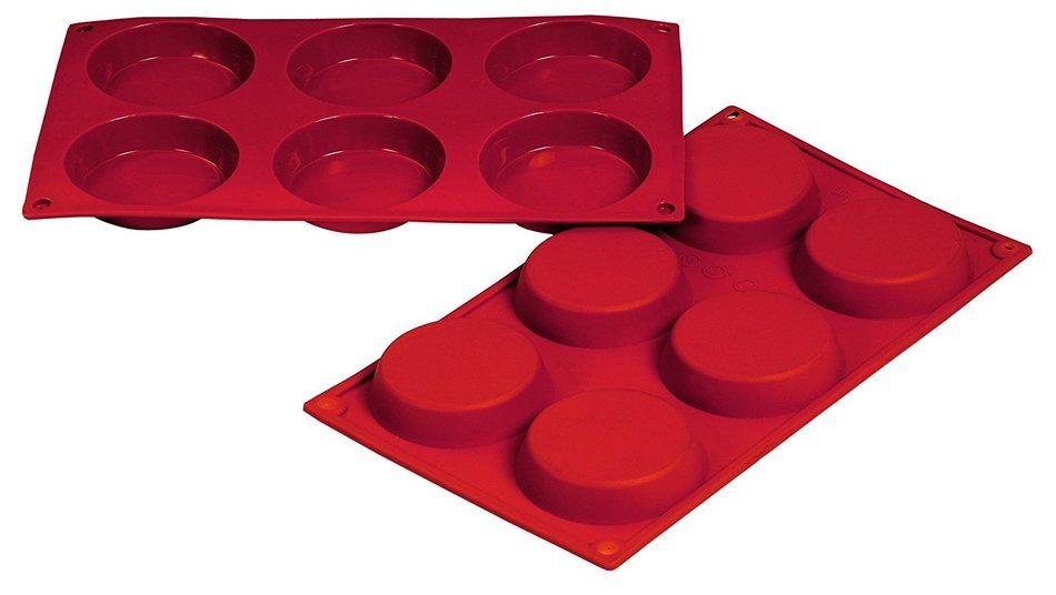 Fat Daddio's 1.76-Ounce Silicone Bakeware, Flan