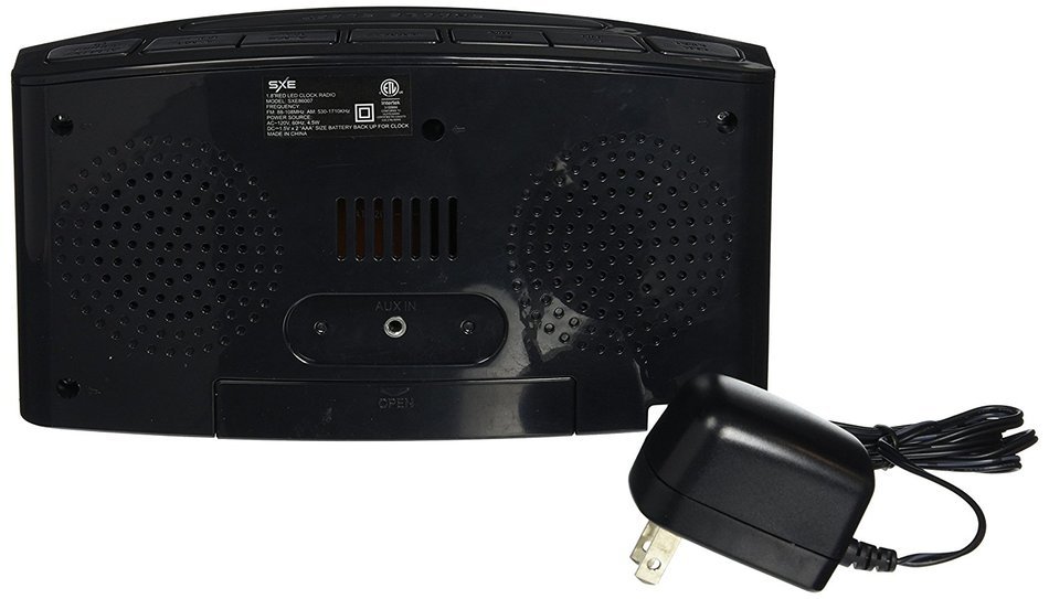 SXE SXE86007 Large Display AM/FM Clock Radio N3