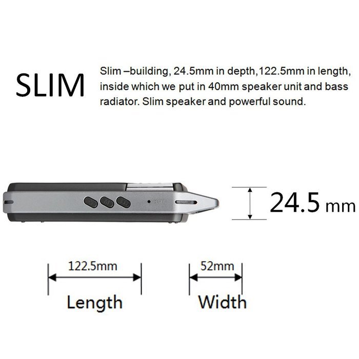 MIFA F4 Ultra-light Wireless Bluetooth Speaker Grey,With Mic,Micro SD,Hook ,And Aluminum Alloy Housing shock resistance... N4