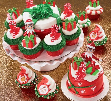 Christmas Elf on the Shelf Petite Cake Topper