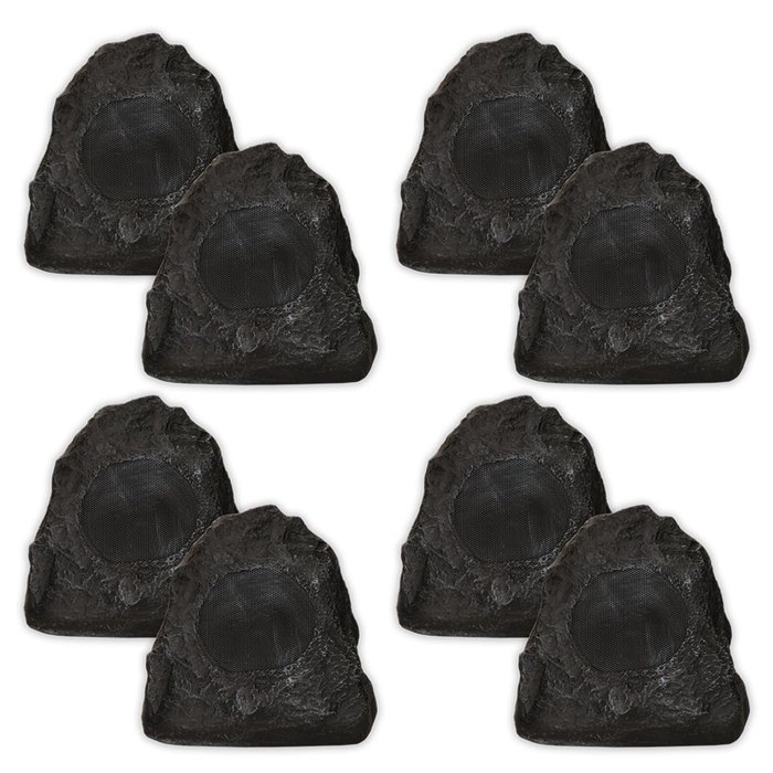 Acoustic Audio G4RS Granite Rock Speakers 4 Pair Pack Outdoor Weatherproof