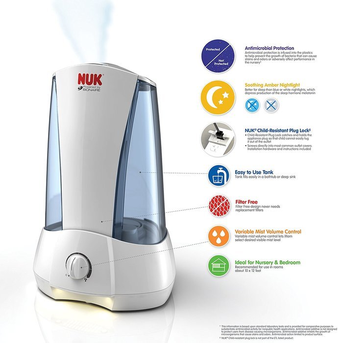 NUK Cool Mist Ultrasonic Humidifier N4