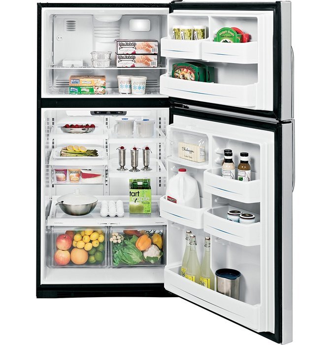 GE GTS22SBXSS 21.7 Cu. Ft. Stainless Steel Top Freezer Refrigerator