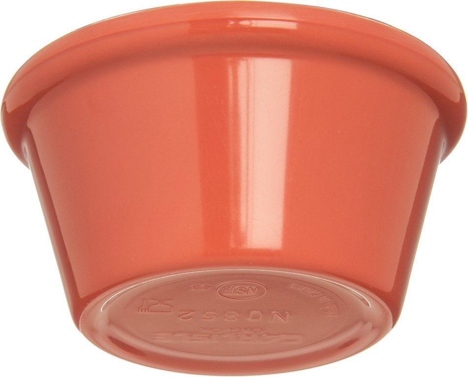 Carlisle 085252 Melamine Smooth Ramekin, 2 oz Capacity, Sunset Orange (Case of 72) N7