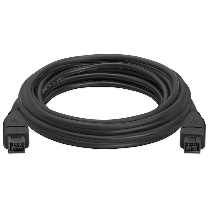 Cmple - 9 PIN/ 9PIN BETA FireWire 800 - FireWire 800 Cable - 3FT, CLEAR N10