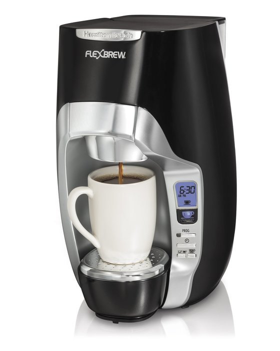Hamilton Beach 49996 FlexBrew Programmable Single-Serve Coffeemaker, Black N7