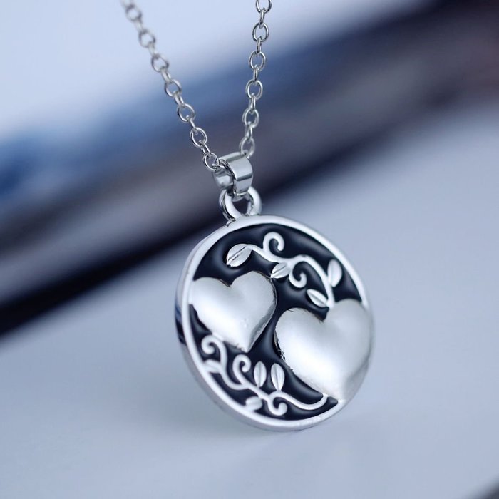 2016 New Women's Sister Tree Two-Sided Alloy Pendant Necklace Love Family Gifts