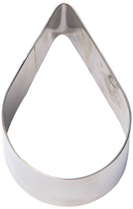 Fat Daddio's Stainless Steel Drop Cake and Pastry Ring, 10 x 7 x 2