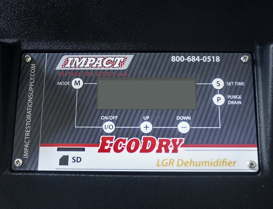 EcoDry Red Commercial Dehumidifier 110 Pint LGR by Impact Restoration Supply N4