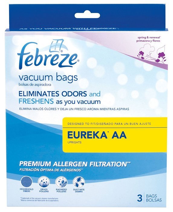 Febreze Eureka Aa Replacement Vacuum Bag, 3-Pack